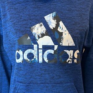 Adidas women’s blue Pullover Hoodie